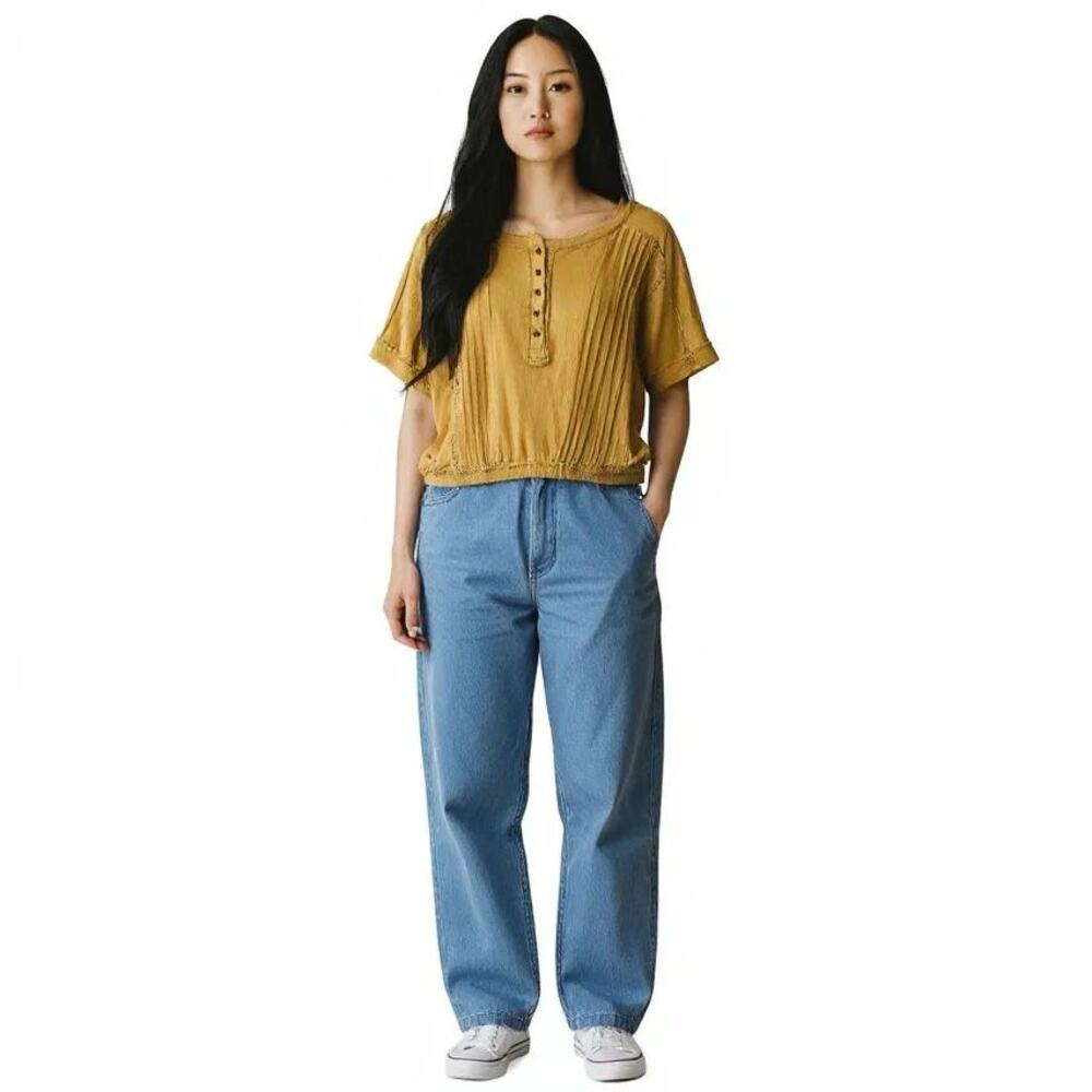 We the Free Cropped Top Ginger Womens Size Large